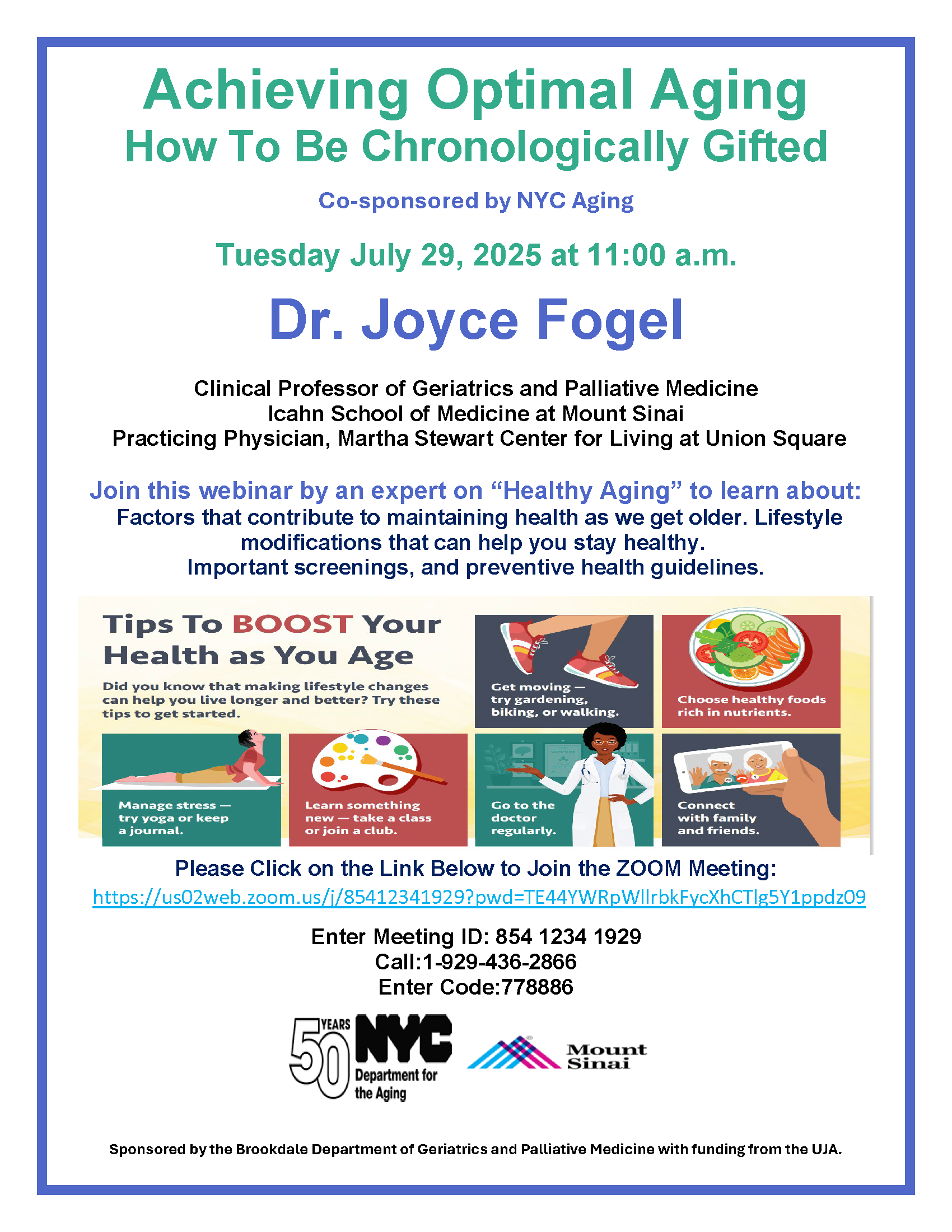 Achieving Optimal Aging