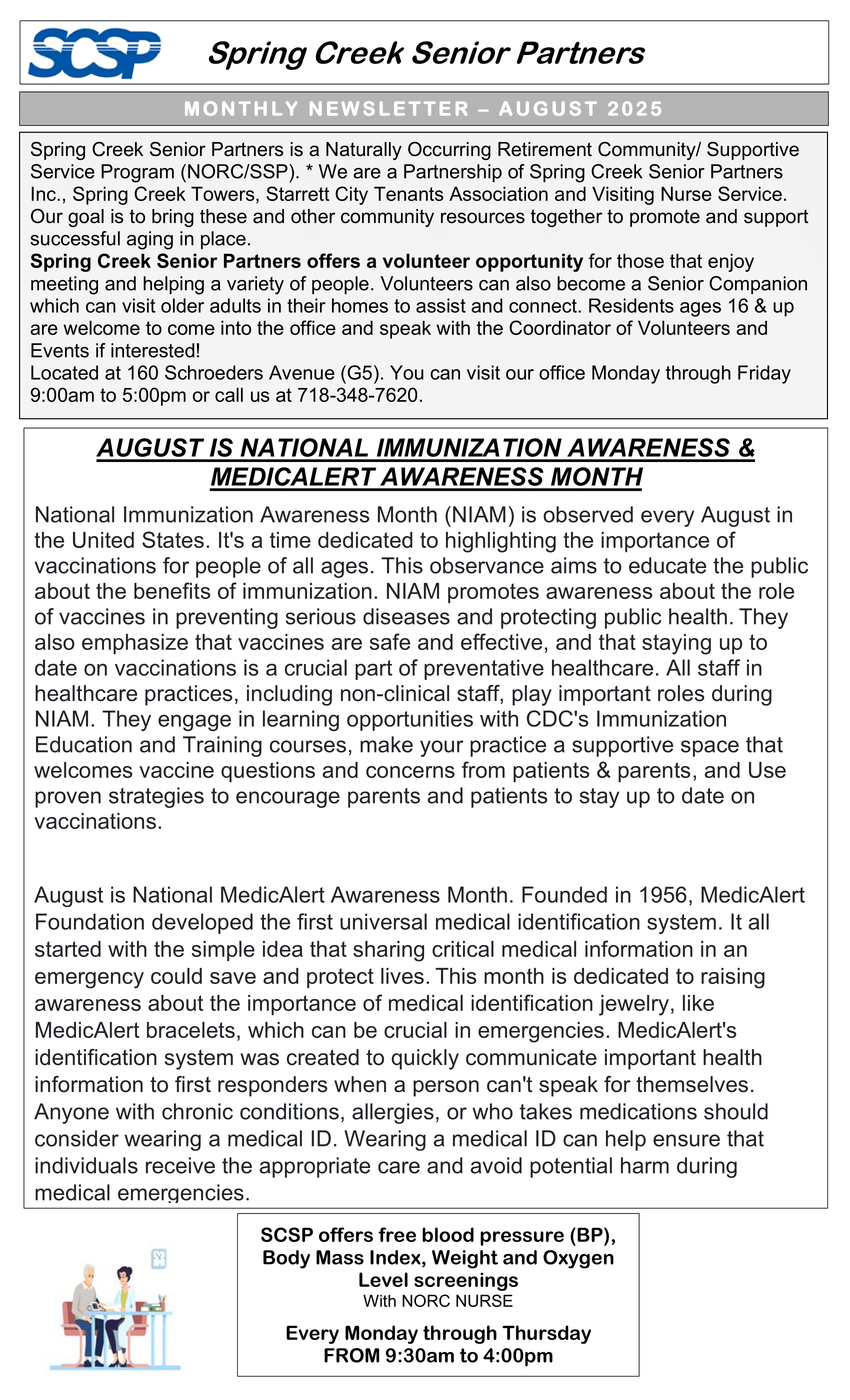 August Newsletter
