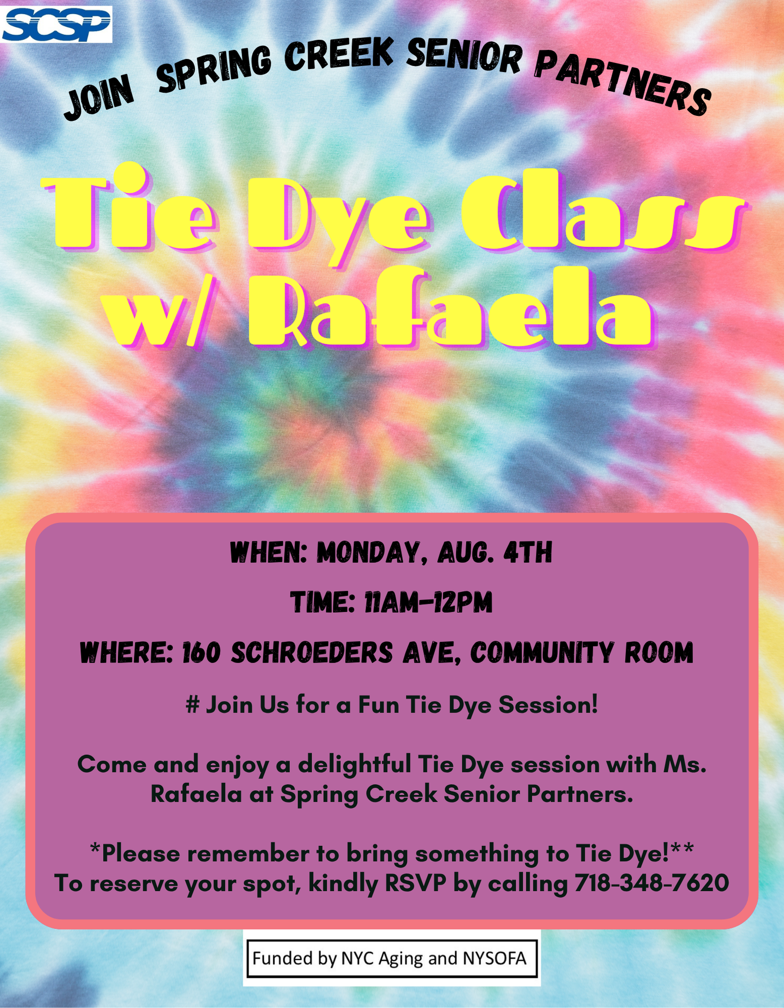 Tie Dye Class