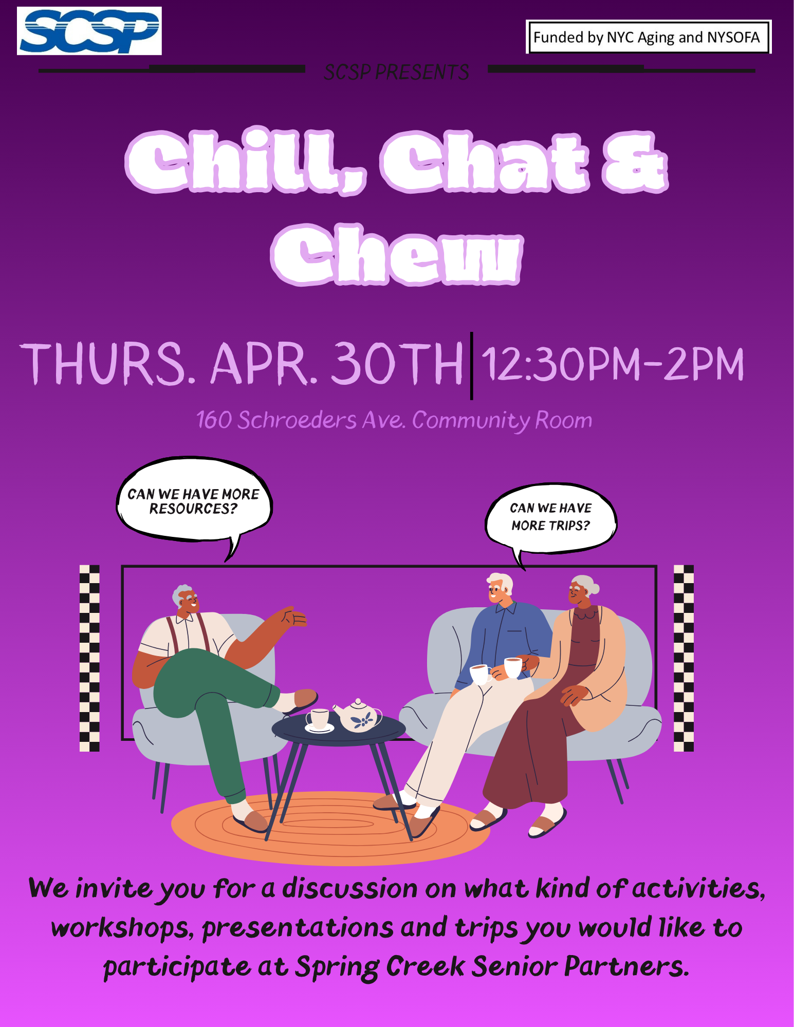 Chill, Chat & Chew