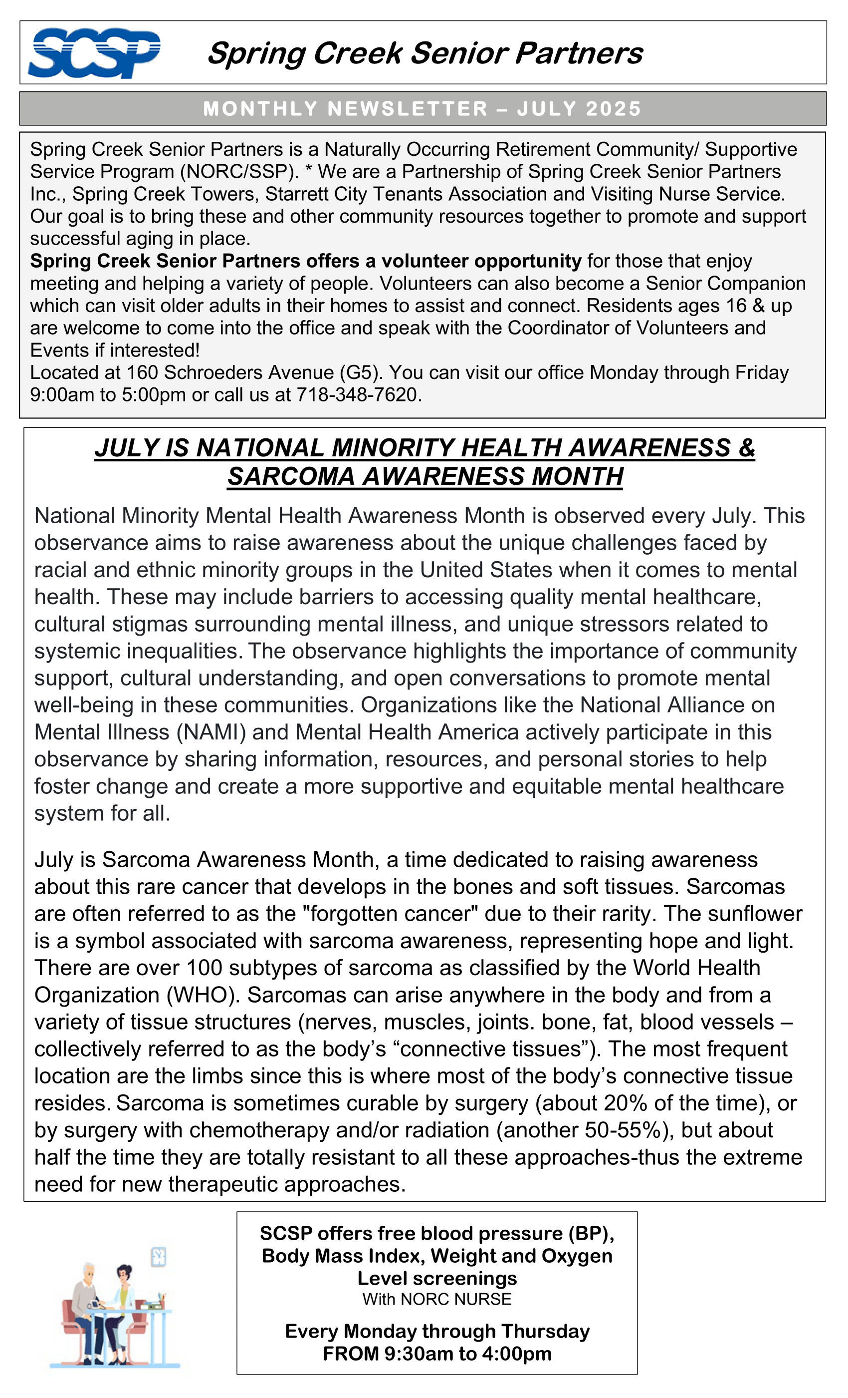 July Newsletter
