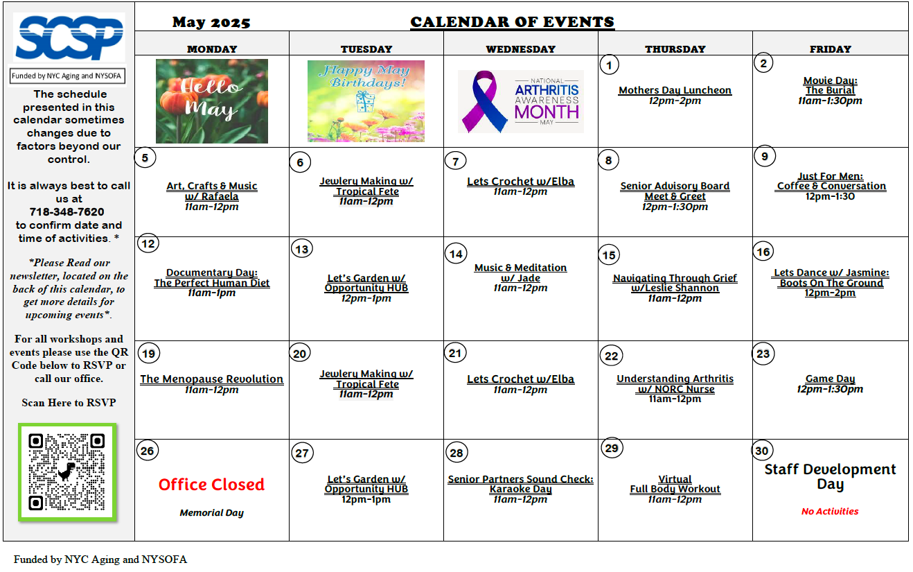 May Calendar