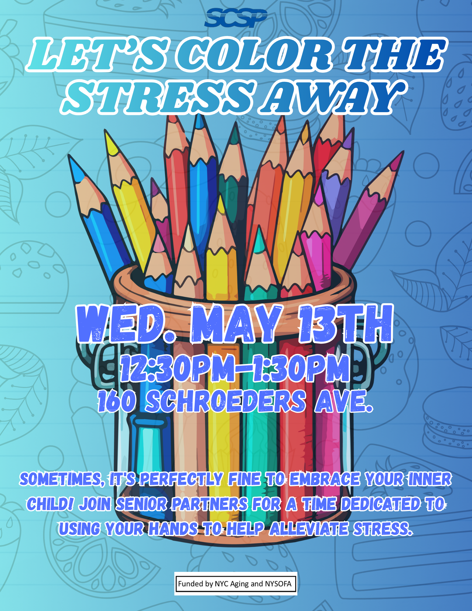 **Let's Color The Stress Away**