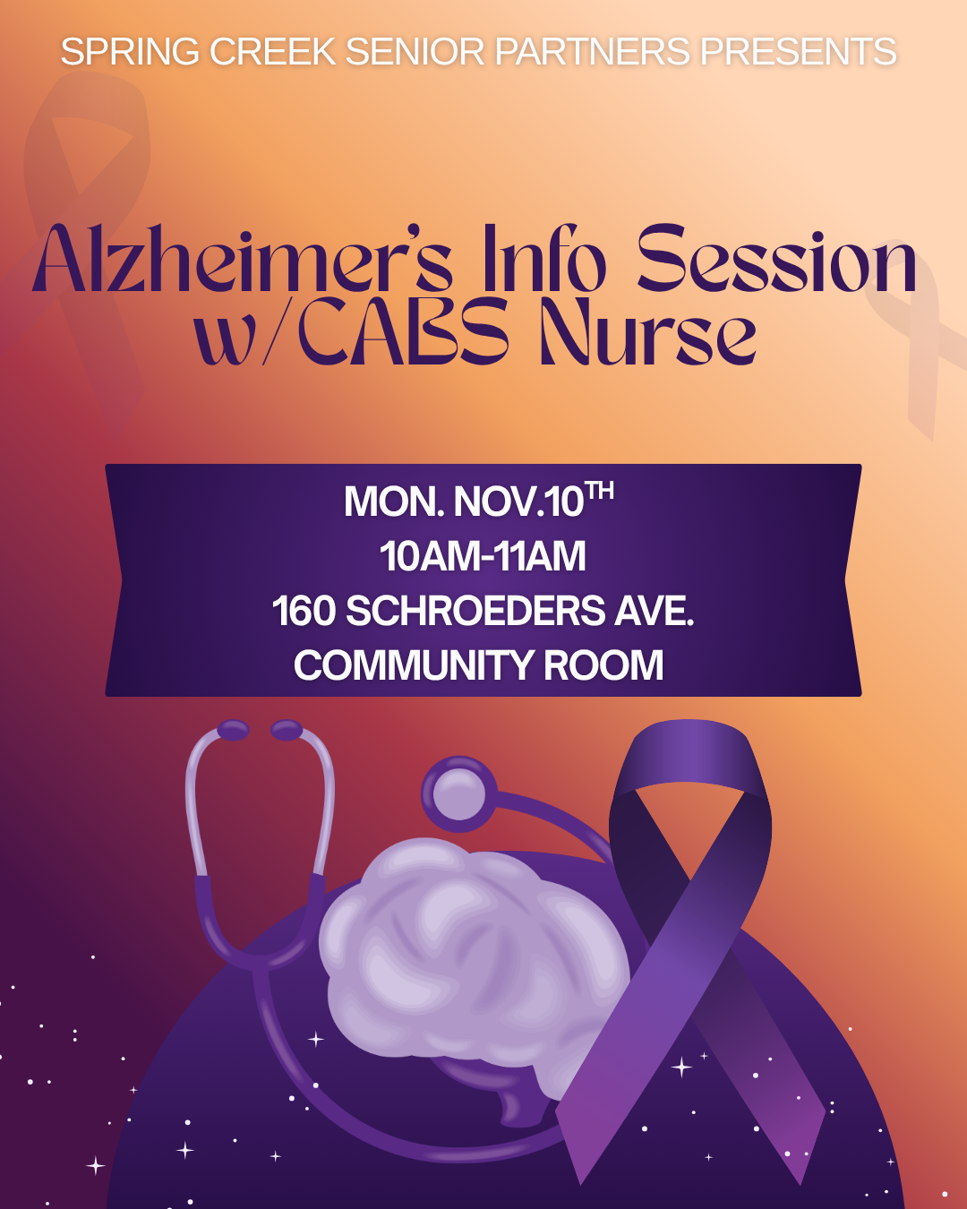 Alzheimer's Info Session