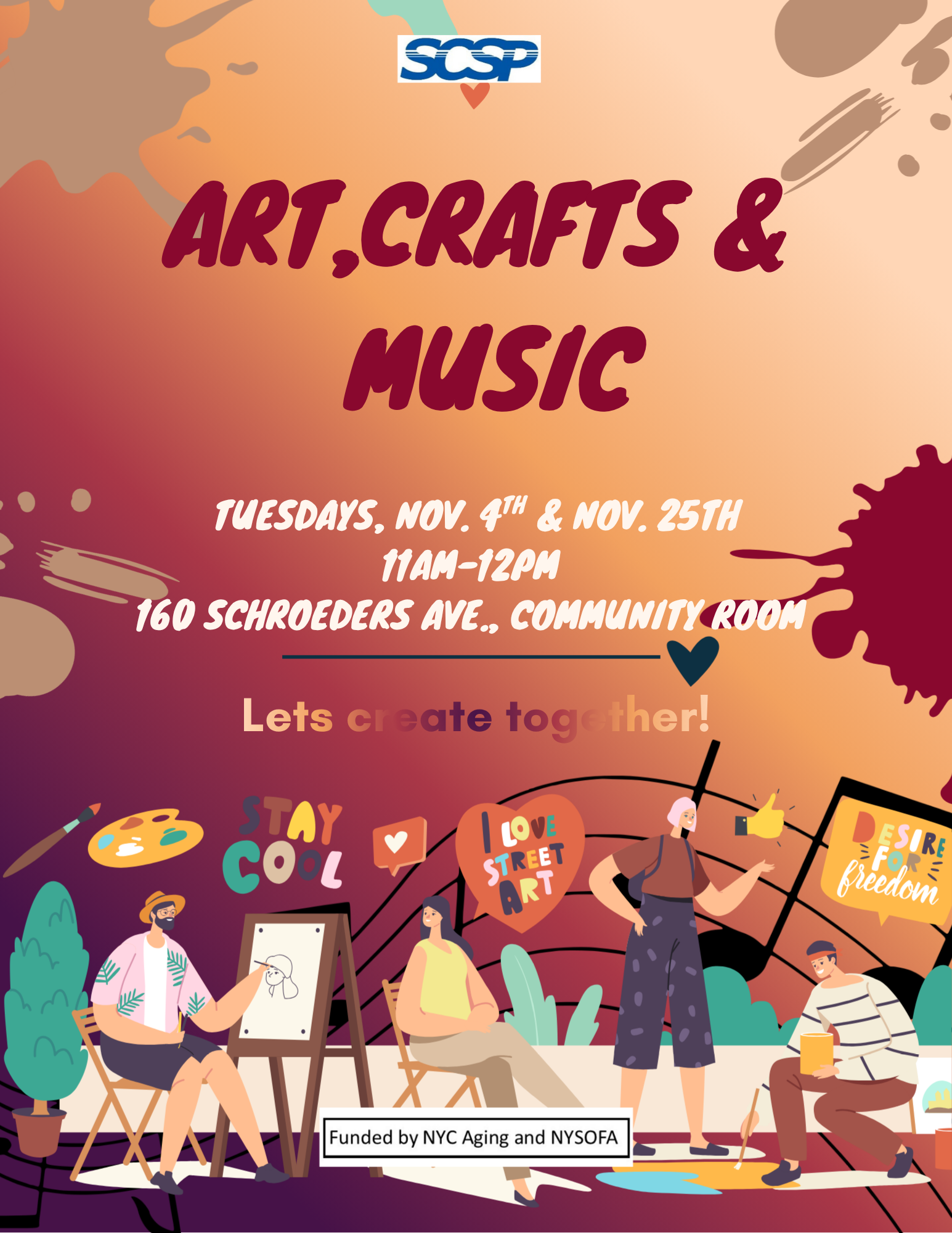 Art, Crafts, and Music Workshop