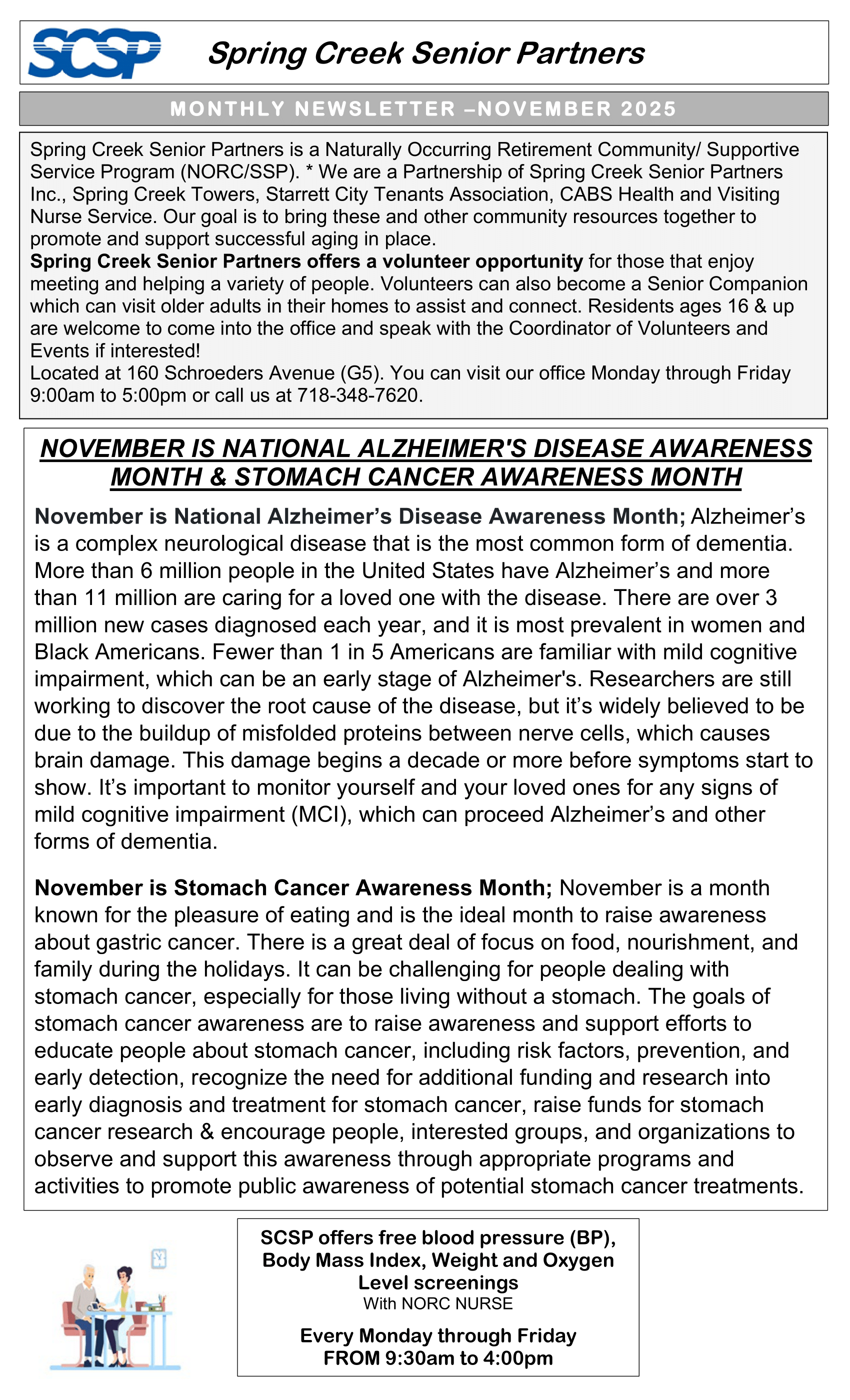 November 2025 Monthly Newsletter