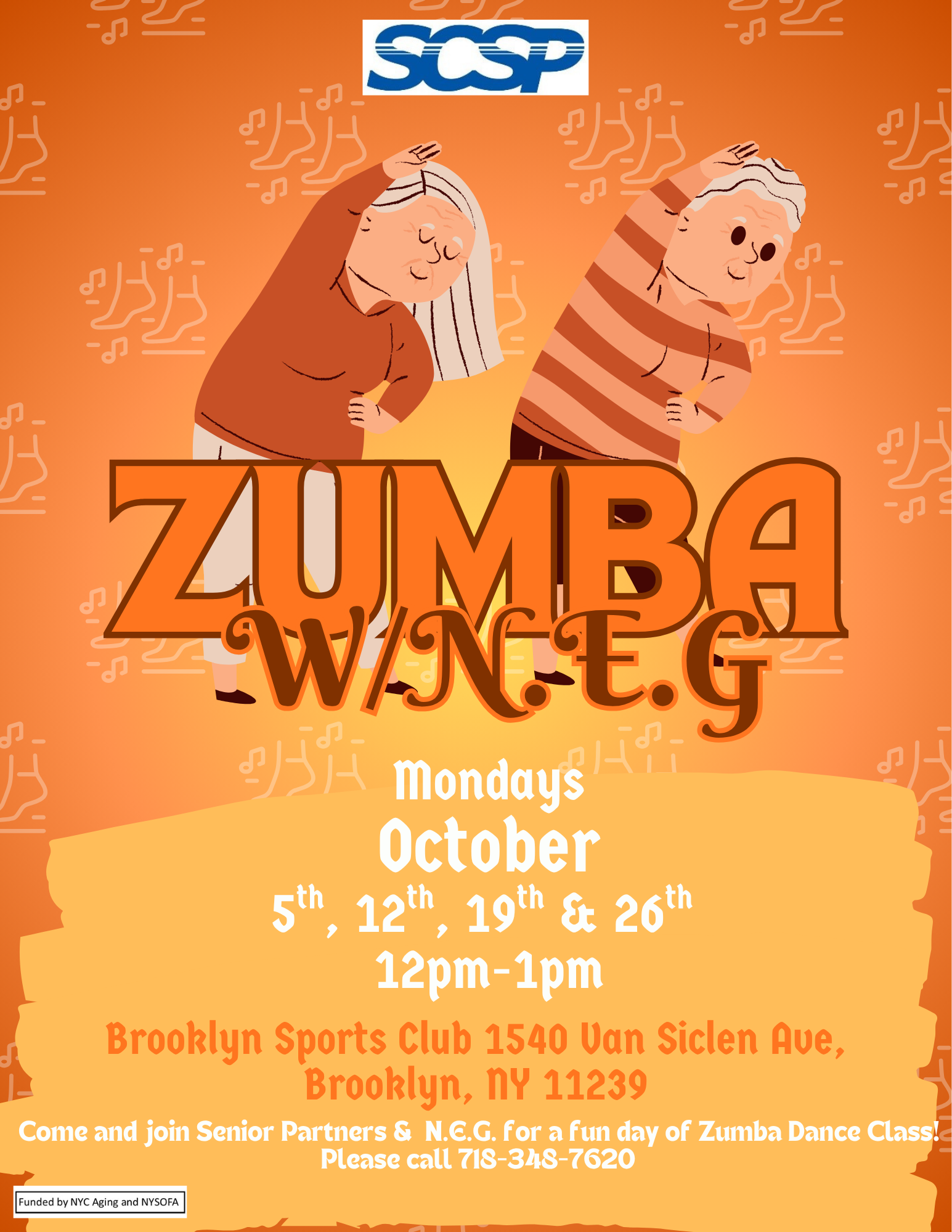 Zumba dance class with N.E.G