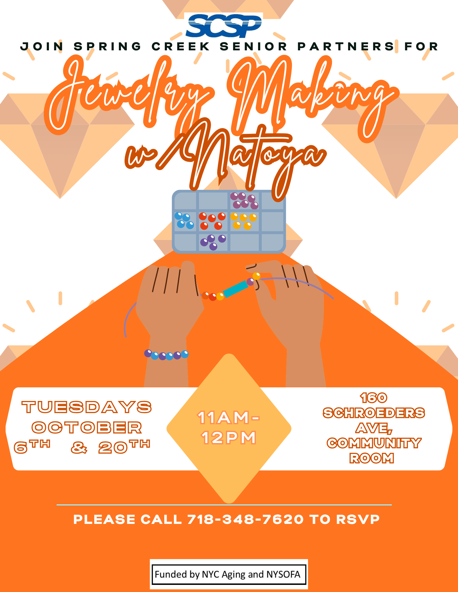Jewelry making workshop with Natoya