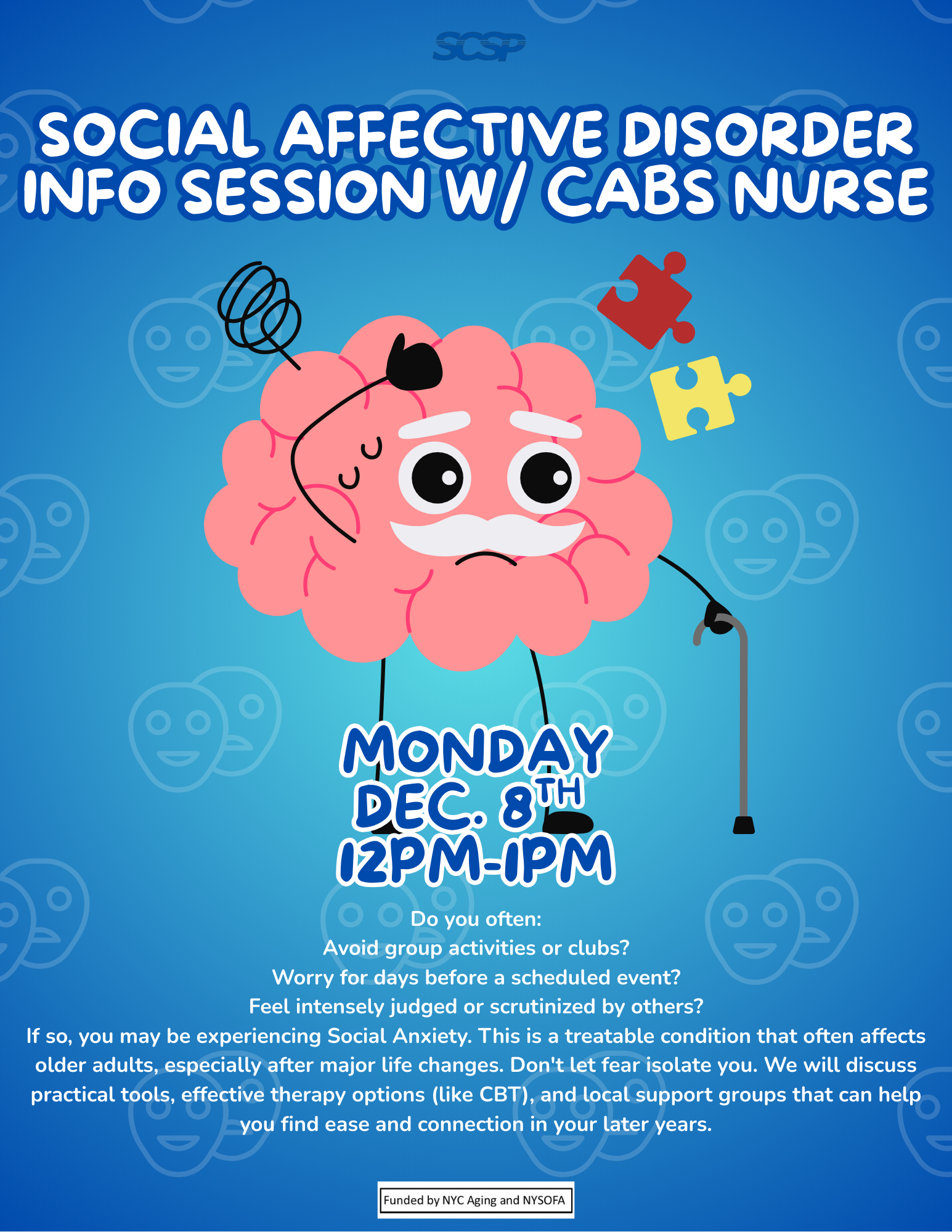Social Affective Disorder Info Session
