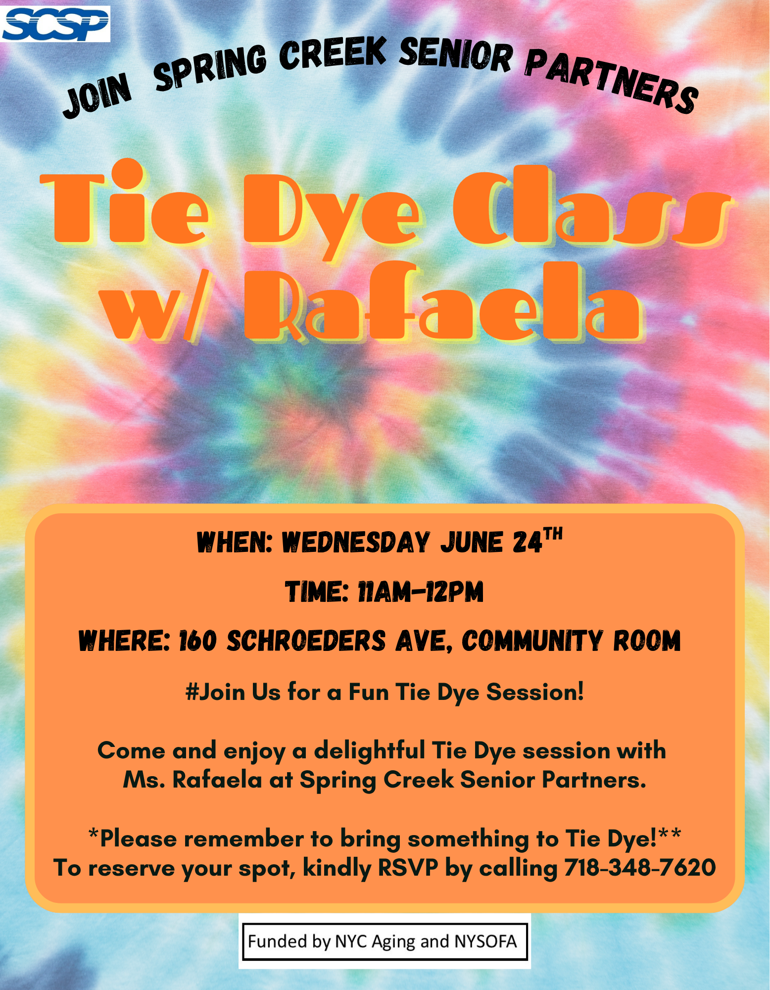 Tie Dye Class With Rafaela