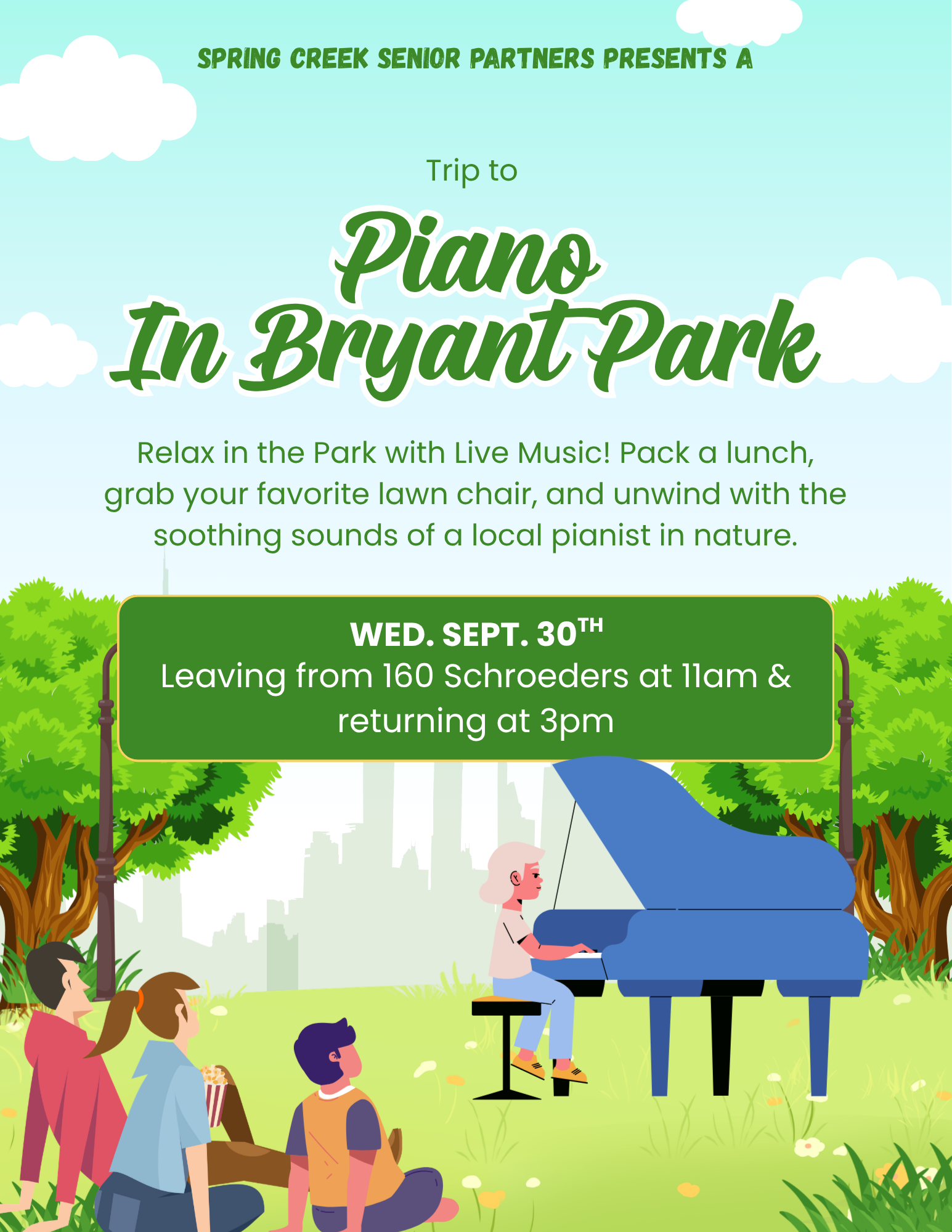 Piano In Bryant Park  
